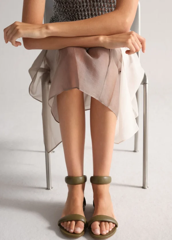 Lola Cruz Sandalia Plana-AMY FLATS