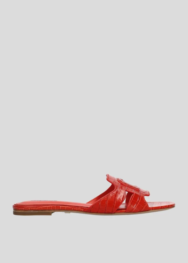 Lola Cruz Sandalia Plana-CUIRINE FLAT