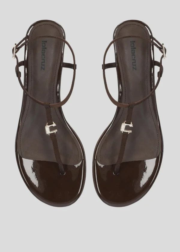 Lola Cruz Sandalia Plana-JUNE FLAT