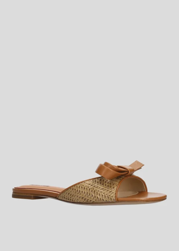 Lola Cruz Sandalia Plana-LINDA MULES