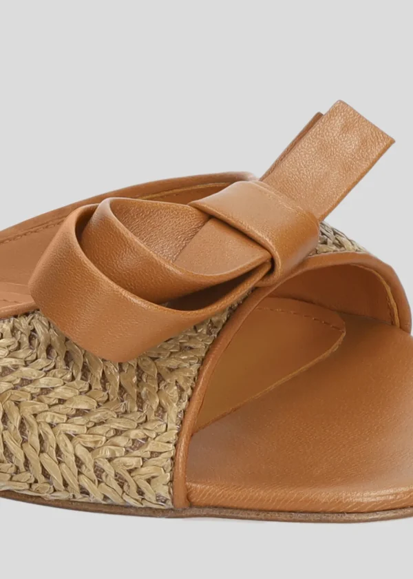 Lola Cruz Sandalia Plana-LINDA MULES
