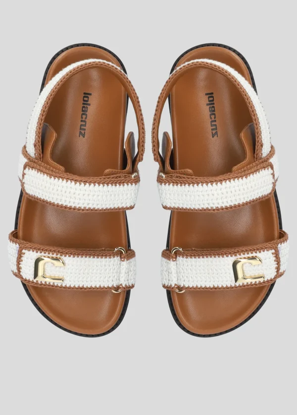 Lola Cruz Sandalia Plana-LOLA FLATS
