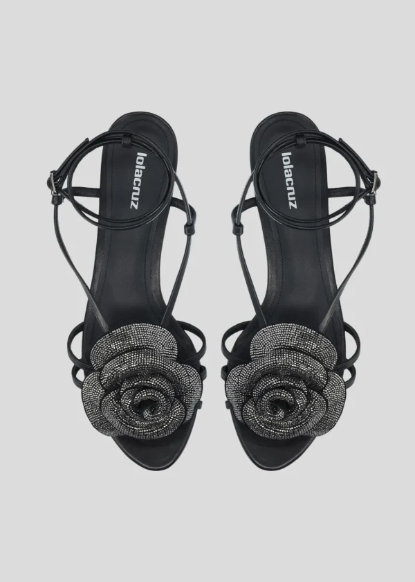 Lola Cruz Sandalia Plana-ROSE FLAT