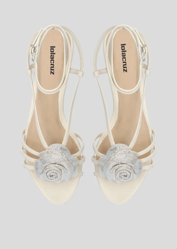Lola Cruz Sandalia Plana-ROSE FLAT