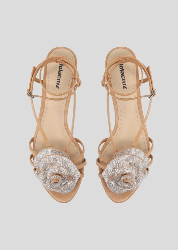 Lola Cruz Sandalia Plana-ROSE FLAT