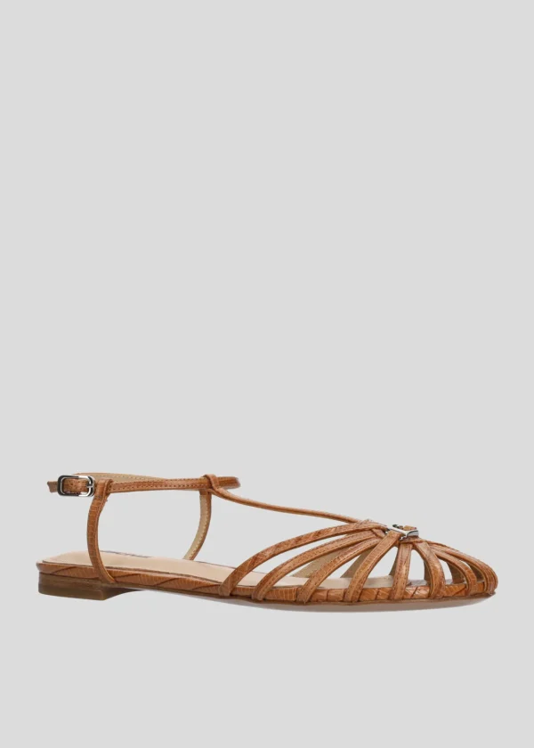 Lola Cruz Sandalia Plana-TANGO FLATS